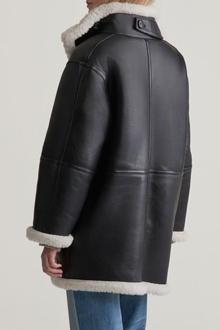 Veste en cuir d’agneau - Noir
