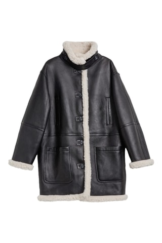 Veste en cuir d’agneau - Noir