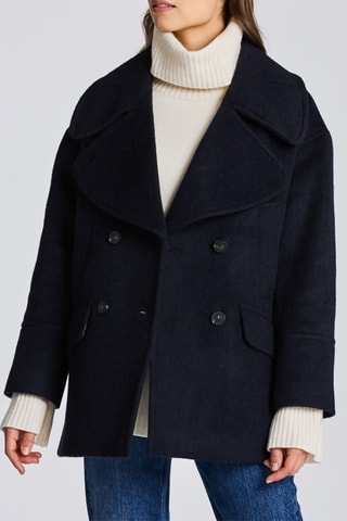 Manteau en laine - Bleu nuit
