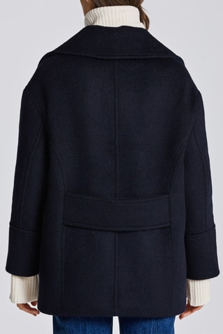 Manteau en laine - Bleu nuit