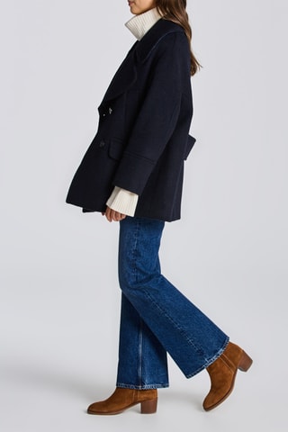 Manteau en laine - Bleu nuit