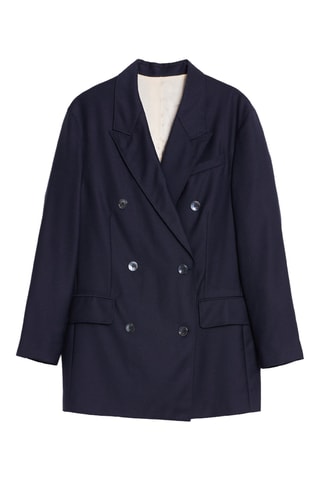 Veste en laine - Bleu nuit