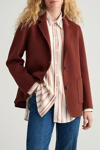 Veste en laine - Rouge brique