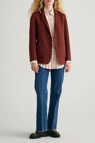 Veste en laine - Rouge brique