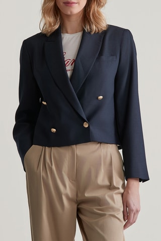 Veste en laine - Bleu nuit