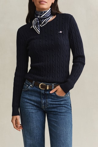 Pull en coton biologique - Bleu nuit