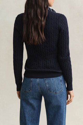 Pull en coton biologique - Bleu nuit