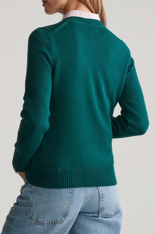 Pull en coton biologique - Vert