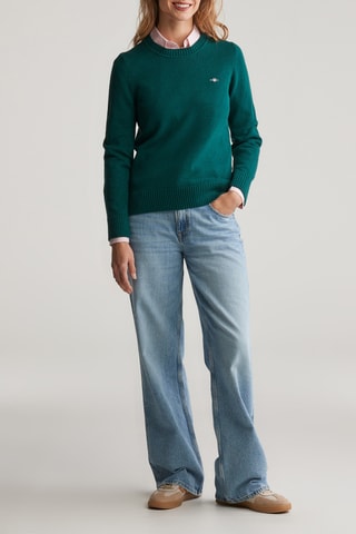 Pull en coton biologique - Vert