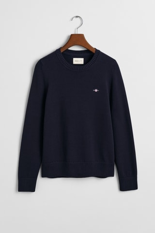 Pull en coton biologique - Bleu nuit