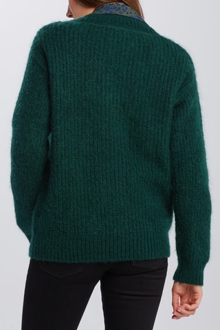 Pull en laine et mohair - Vert foncé