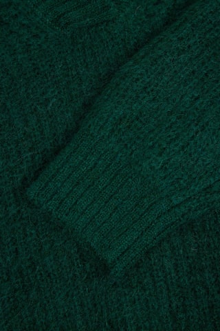Pull en laine et mohair - Vert foncé