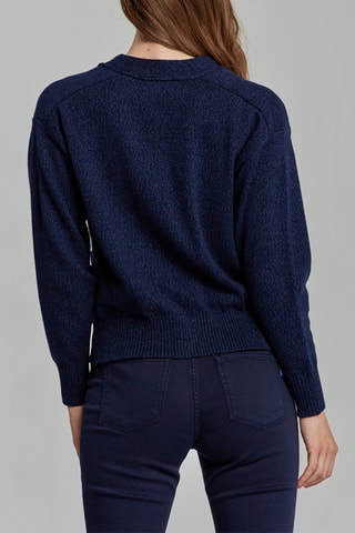 Gilet - Bleu marine chiné