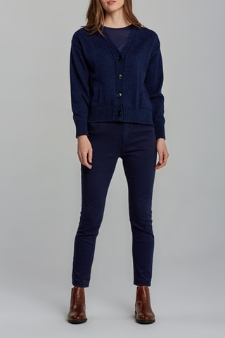 Gilet - Bleu marine chiné