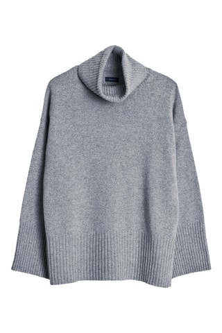 Pull en laine et cachemire - Gris chiné