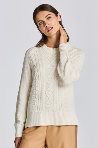 Pull en mérinos - Ecru