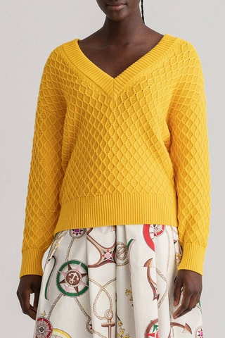Pull en coton biologique - Jaune
