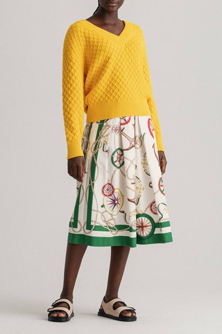 Pull en coton biologique - Jaune