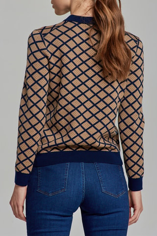 Pull en mérinos - Bleu marine