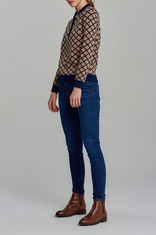 Pull en mérinos - Bleu marine