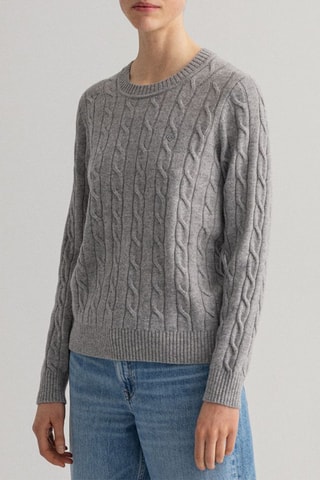Pull en laine d’agneau - Gris chiné