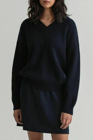 Pull en laine d’agneau - Bleu marine