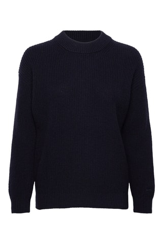 Pull en laine d'agneau - Bleu marine
