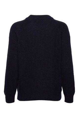 Pull en laine d'agneau - Bleu marine