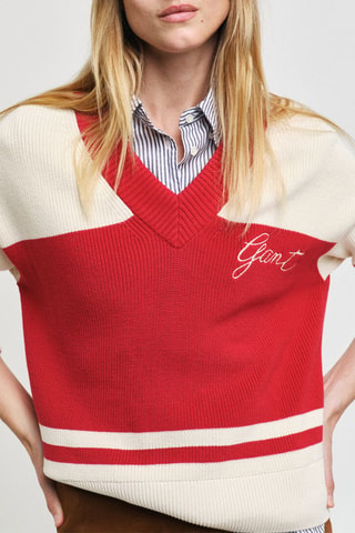 Pull en coton biologique - Rouge