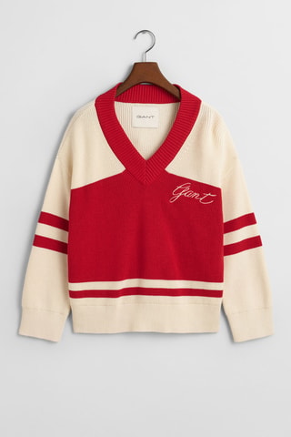 Pull en coton biologique - Rouge