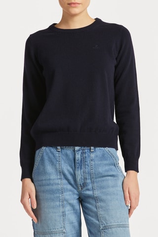 Pull en laine d’agneau - Bleu marine