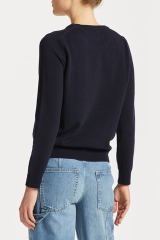 Pull en laine d’agneau - Bleu marine