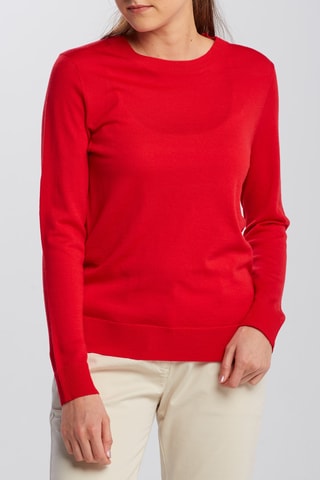 Pull en mérinos - Rouge