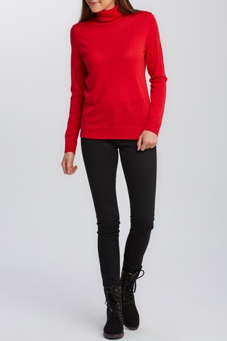 Pull en mérinos - Rouge