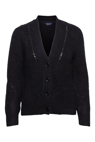 Gilet en laine et mohair - Noir