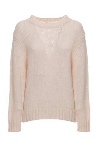 Pull en mohair et laine - Beige