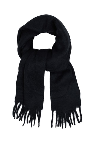 Echarpe en laine et mohair - Noir