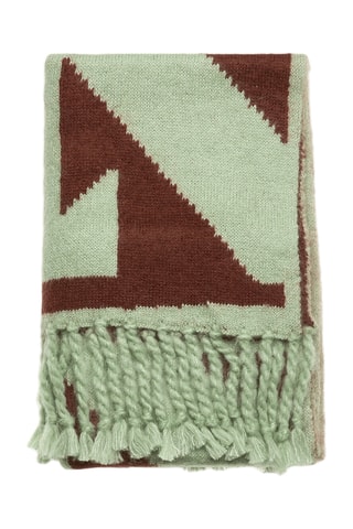 Echarpe en laine et mohair - Noir