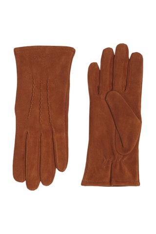 Gants en cuir de chèvre nubuck - Beige