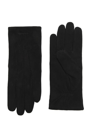Gants en cuir de chèvre nubuck - Noir