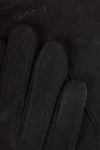 Gants en cuir de chèvre nubuck - Noir