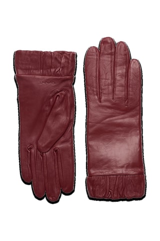 Gants en cuir de mouton - Bordeaux