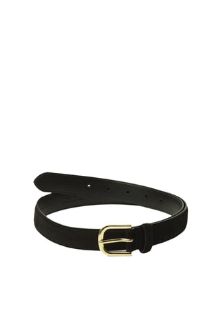 Ceinture en nubuck - Noir