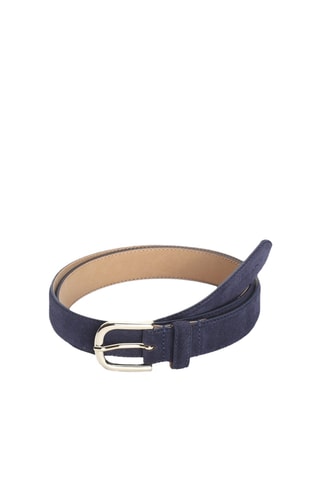 Ceinture en nubuck - Bleu marine