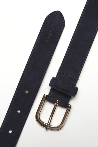 Ceinture en nubuck - Bleu marine