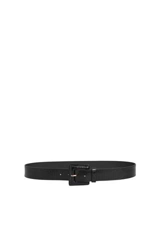 Ceinture en cuir de veau - Noir
