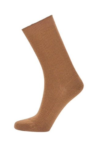 Chaussettes en mérinos - Marron