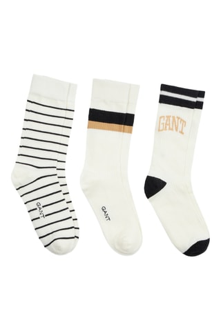3 paires de chaussettes - Ecru