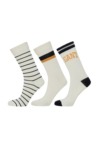 3 paires de chaussettes - Ecru