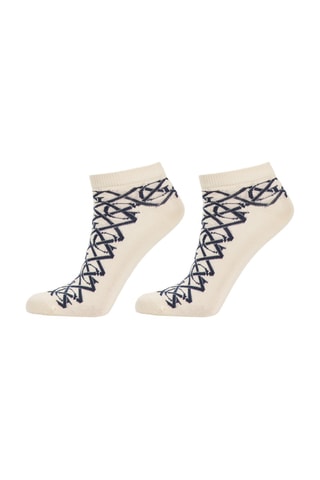 2 paires de socquettes - Ecru